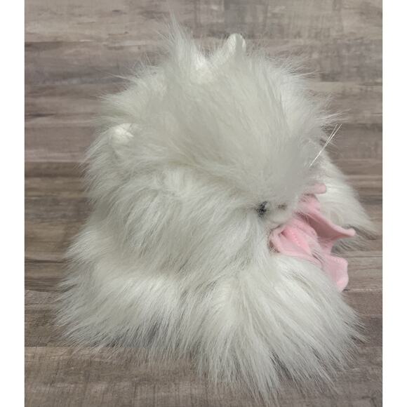 Vtg 90’s Playful‎ Plush Cat Kitten Pink Bow Kellytoy Faux Fur White Blue Eyes - Picture 5 of 10
